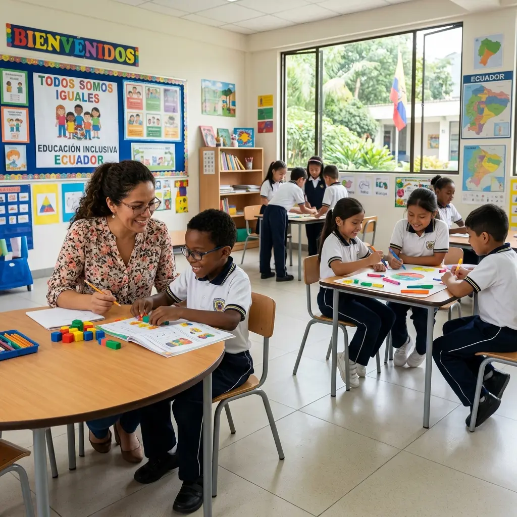 Educación Inclusiva: Apoyo a niños con necesidades educativas especiales en Ecuador