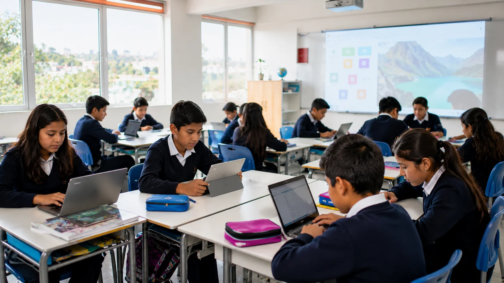 Tecnología en las aulas ecuatorianas: tablets, proyectores y el camino hacia la educación digital